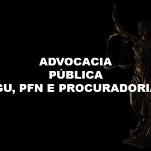 ADVOCACIA PÚBLICA (AGU, PFN E PROCURADORIAS FEDERAIS): AULAS ONLINE + APOSTILA PDF E ANOTAÇÕES DAS AULAS PDF